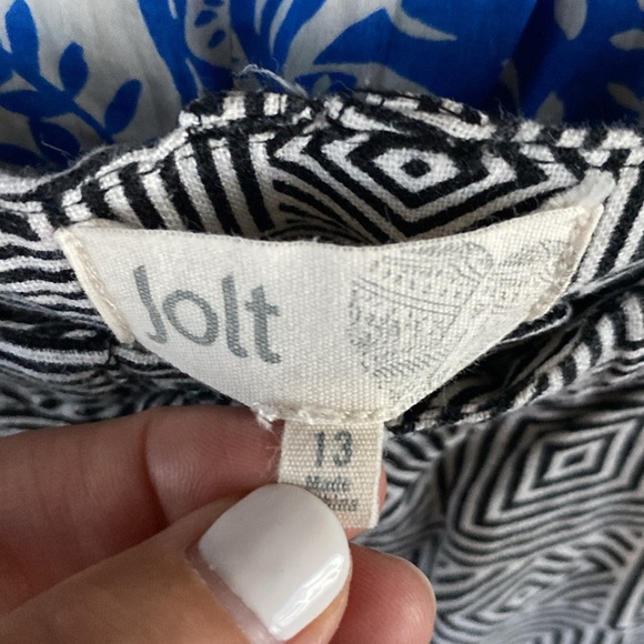 Jolt geometrical, black and white print size 13 shorts - Picture 4 of 6